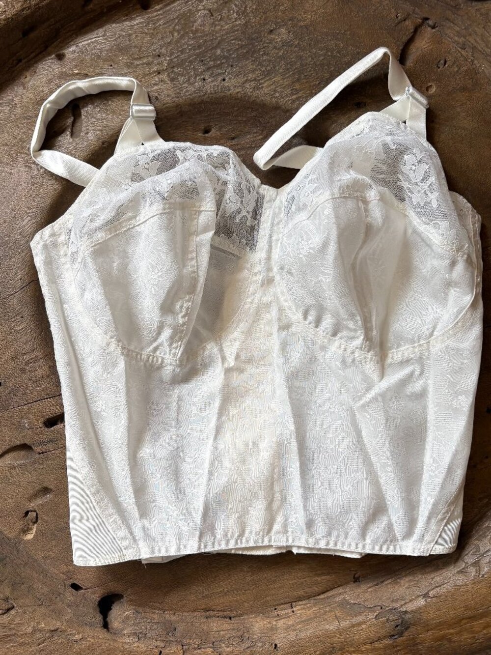 Vintage new old stock Spencer custom-made longline white bra 30B / 32A READ